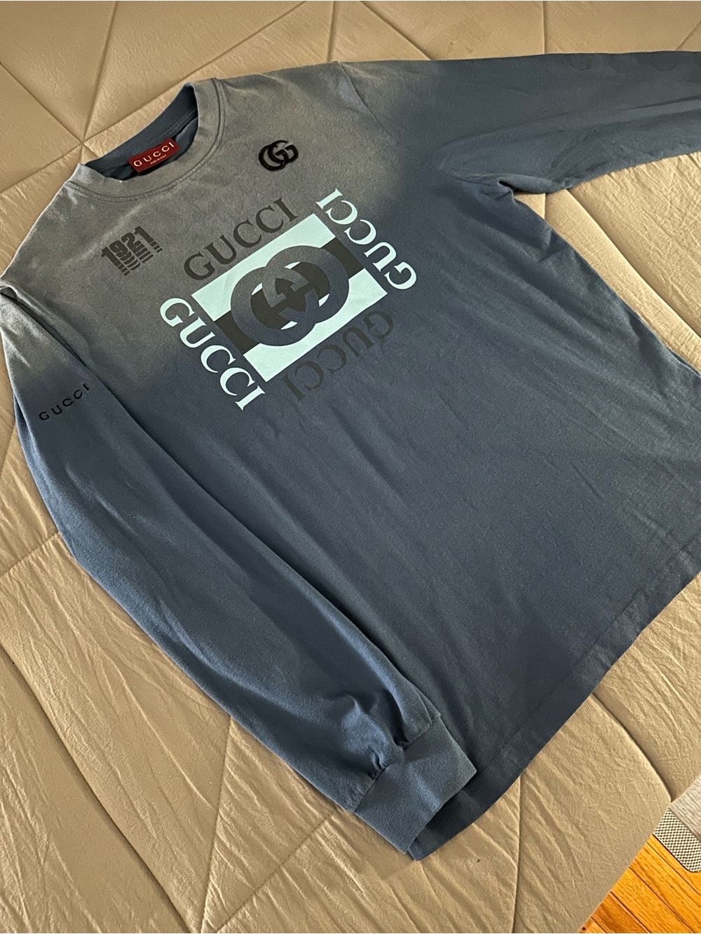 Gucci GG Logo Long-Sleeve Tee